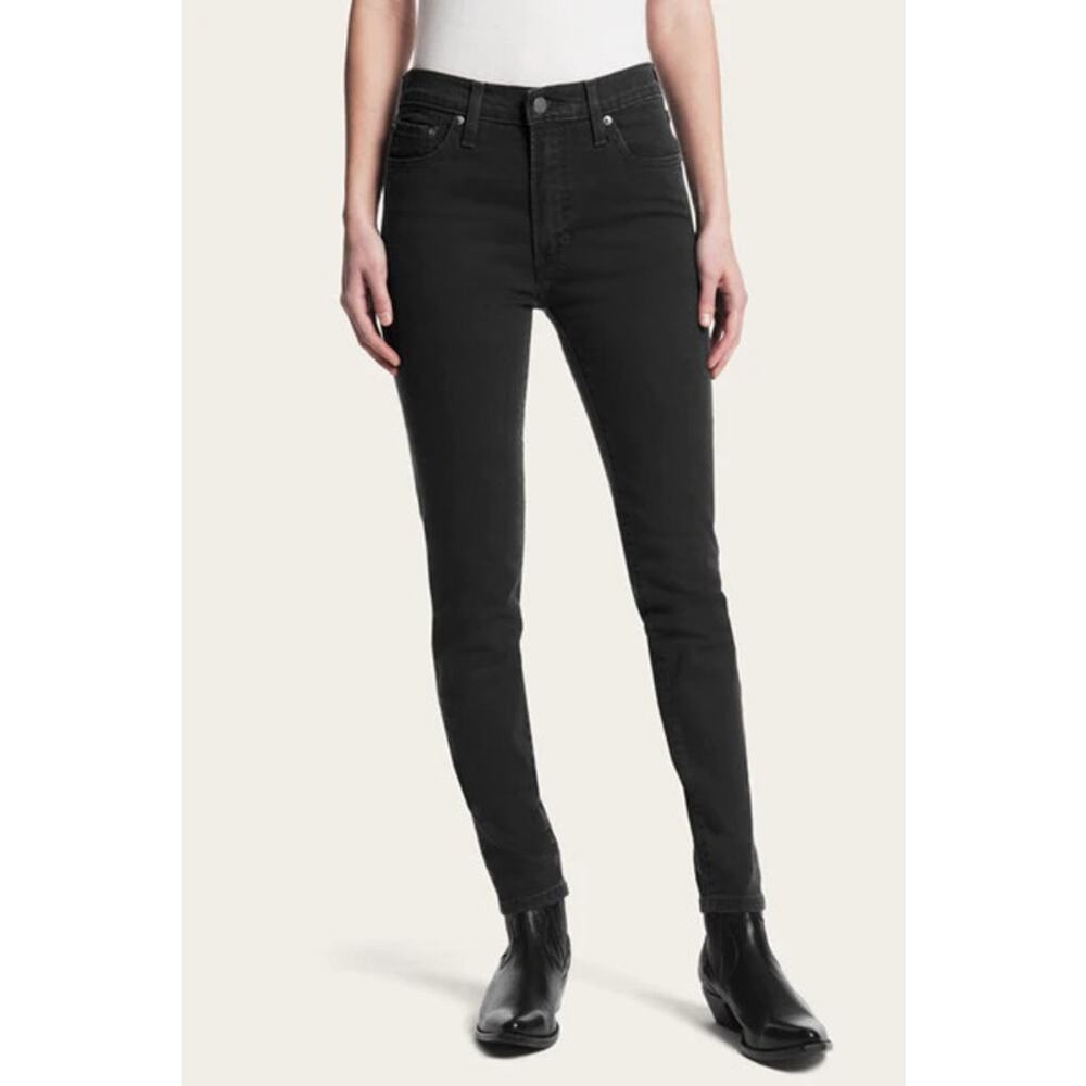 Frye Addie Skinny Jeans Black Ember Size 28